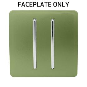 Moss Green Spare Plate Wiring Accessories Trendi Decorative Screwless